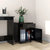 Rolling Cabinet Black 45x38x54 cm Engineered Wood