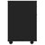 Rolling Cabinet Black 45x38x54 cm Engineered Wood