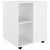 Rolling Cabinet White 60x53x72 cm Engineered Wood