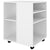 Rolling Cabinet White 60x53x72 cm Engineered Wood