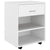 Rolling Cabinet White 46x36x59 cm Engineered Wood