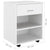 Rolling Cabinet White 46x36x59 cm Engineered Wood