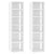 Shoe Cabinets 2 pcs White 27.5x27x102 cm Engineered Wood