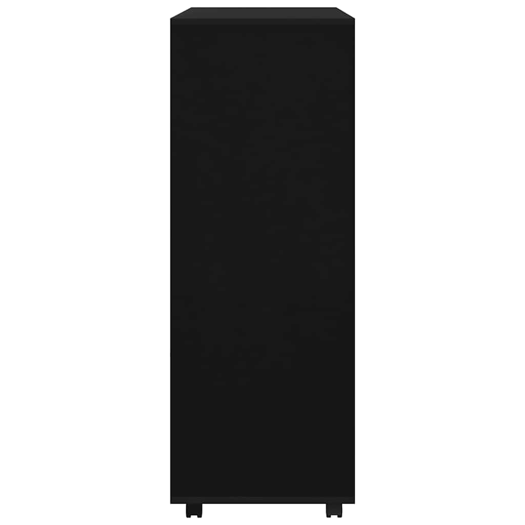 Wardrobe Black 80x40x110 cm Engineered Wood