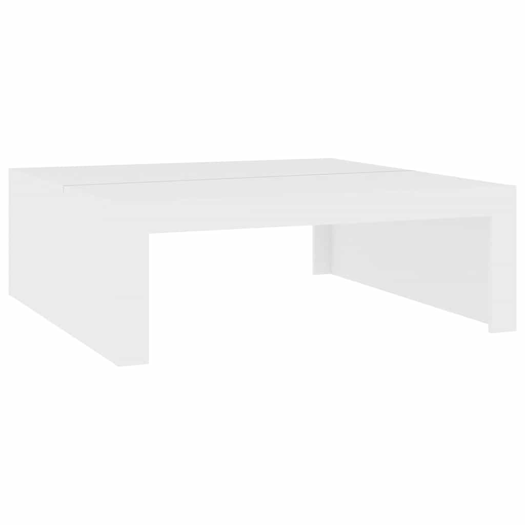 Coffee Table White 100x100x35 cm Engineered Wood