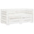Garden 2-Seater Pallet Sofa Solid Pinewood White