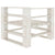Garden 2-Seater Pallet Sofa White Solid Pinewood