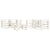 5 Piece Garden Pallet Lounge Set Solid Pinewood White