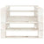 5 Piece Garden Pallet Lounge Set Solid Pinewood White