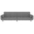 2-Seater Sofa Bed with Two Pillows Light Grey Velvet