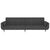 2-Seater Sofa Bed with Two Pillows Dark Grey Velvet