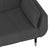 2-Seater Sofa Bed with Two Pillows Dark Grey Velvet