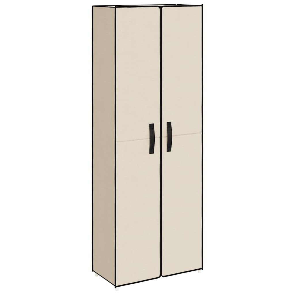 Shoe Cabinet Cream 60x30x166 cm Fabric