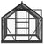 Greenhouse Replacement Frame Anthracite 155x103x191 cm Aluminium