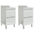 Commercial Kitchen Cabinets with 2 Drawers 2 pcs Stainless Steel