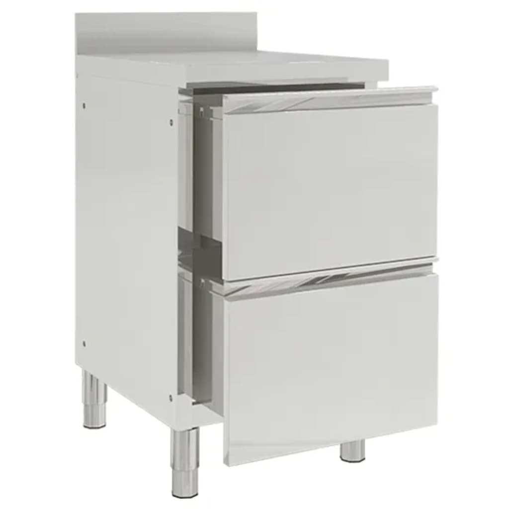 Commercial Kitchen Cabinets 2 pcs Stainless Steel