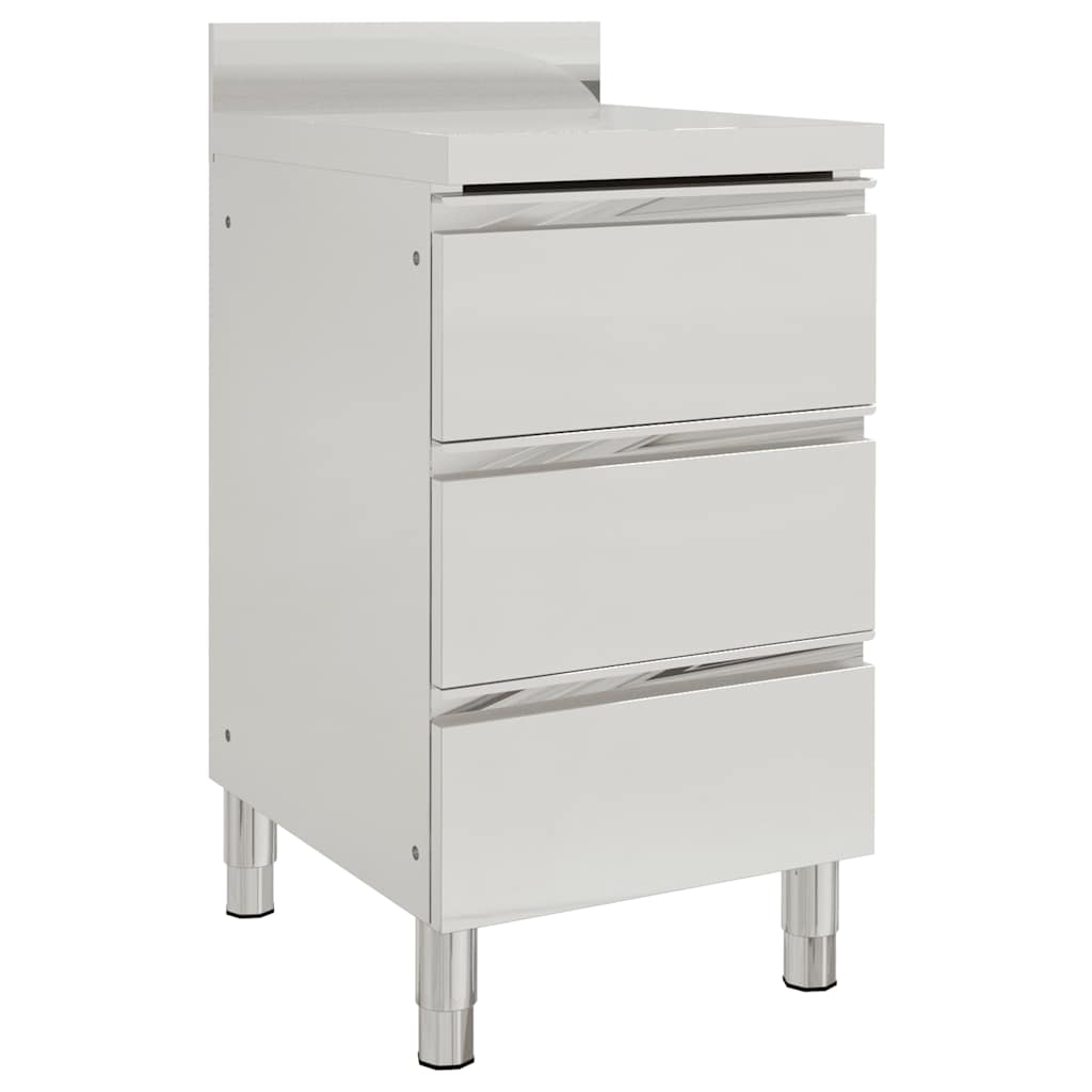 Commercial Kitchen Cabinets 2 pcs 50x60x96 cm Stainless Steel