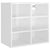 Shoe Cabinet High Gloss White 52.5x30x50 cm