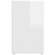 Shoe Cabinet High Gloss White 52.5x30x50 cm