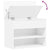 Shoe Bench White 60x30x45 cm Engineered Wood