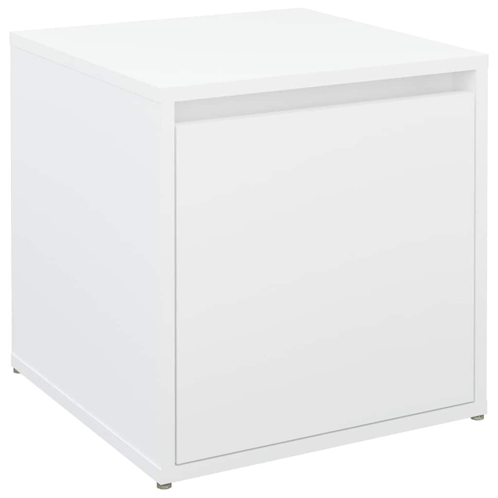 Box Drawer White 40.5x40x40 cm Engineered Wood