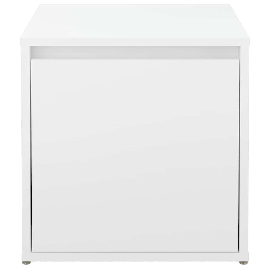 Box Drawer White 40.5x40x40 cm Engineered Wood