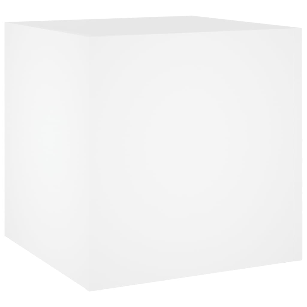 Planter Box White 40x40x40 cm Engineered Wood