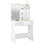 Dressing Table with LED White 74.5x40x141 cm