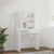 Dressing Table with LED White 74.5x40x141 cm