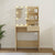 Dressing Table with LED Sonoma Oak 74.5x40x141 cm Engineered Wood