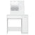 Dressing Table with LED White 86.5x35x136 cm