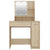 Dressing Table with LED Sonoma Oak 86.5x35x136 cm