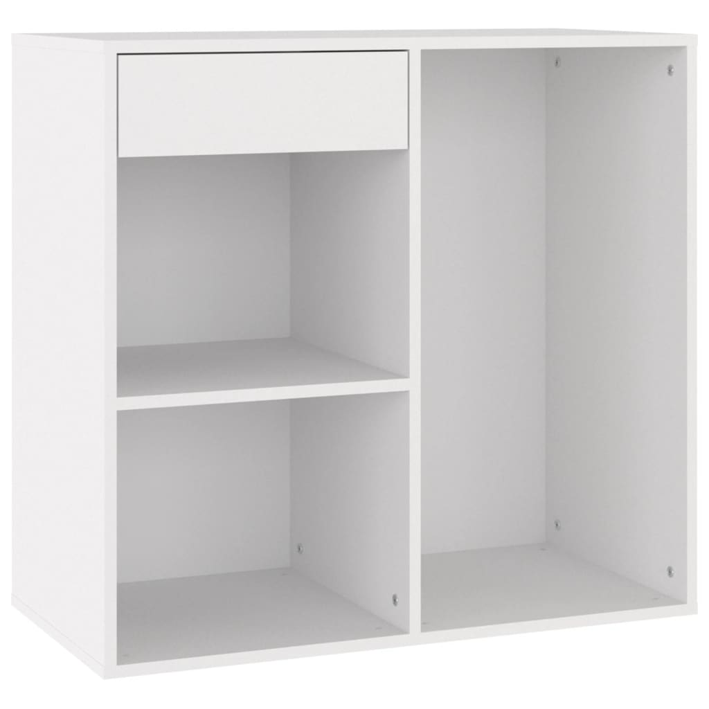 Cosmetic Cabinet White 80x40x75 cm Engineered Wood