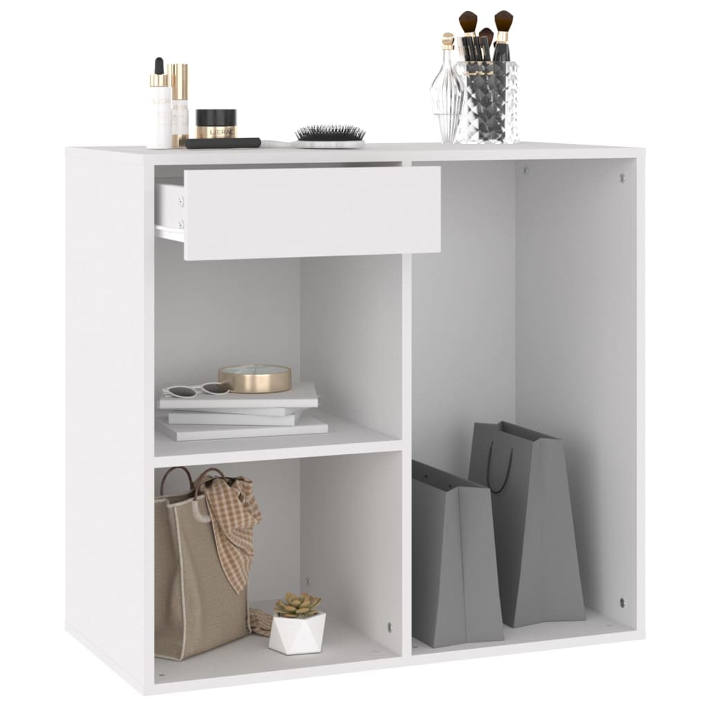 Cosmetic Cabinet White 80x40x75 cm Engineered Wood