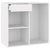 Cosmetic Cabinet White 80x40x75 cm Engineered Wood