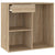 Cosmetic Cabinet Sonoma Oak 80x40x75 cm Engineered Wood