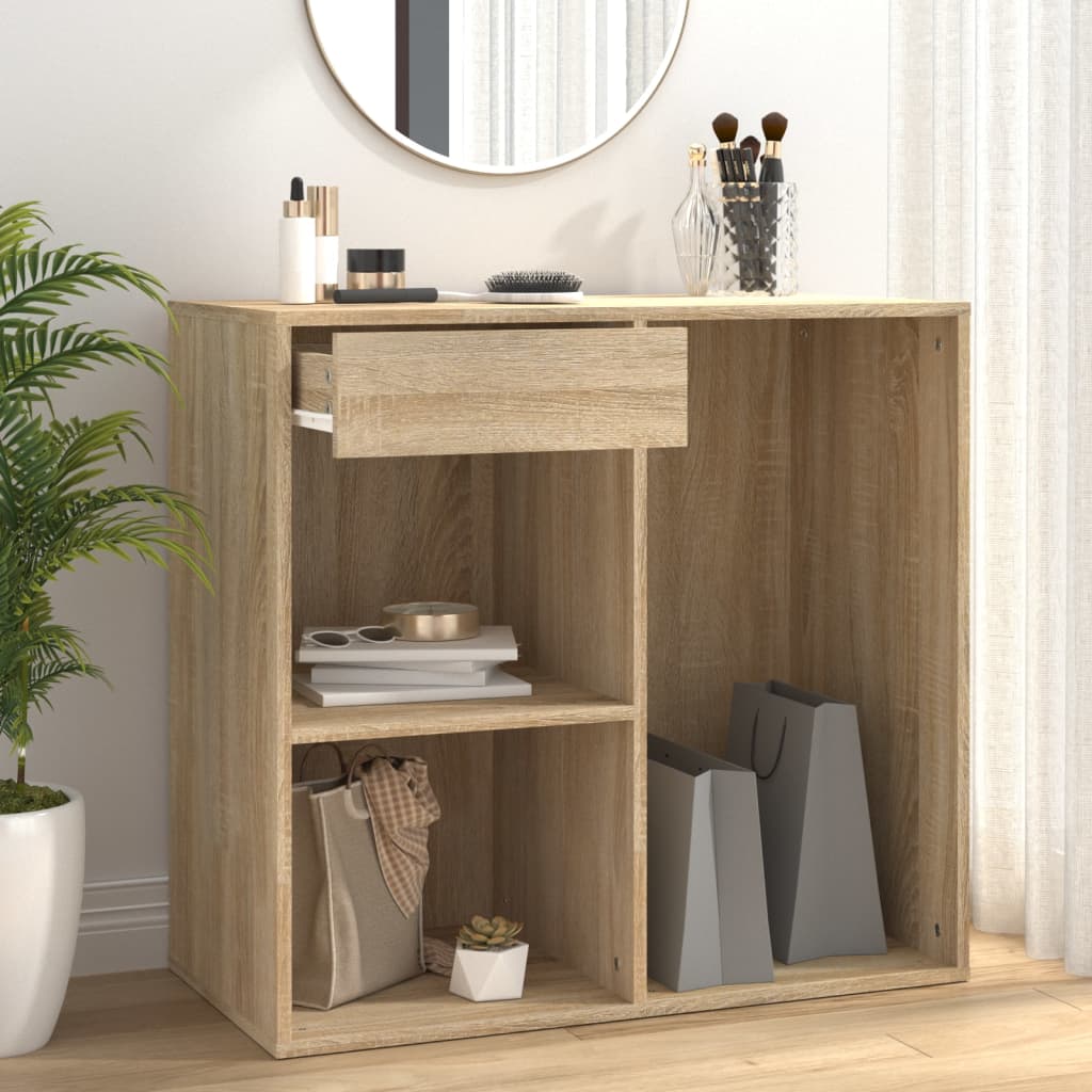 Cosmetic Cabinet Sonoma Oak 80x40x75 cm Engineered Wood