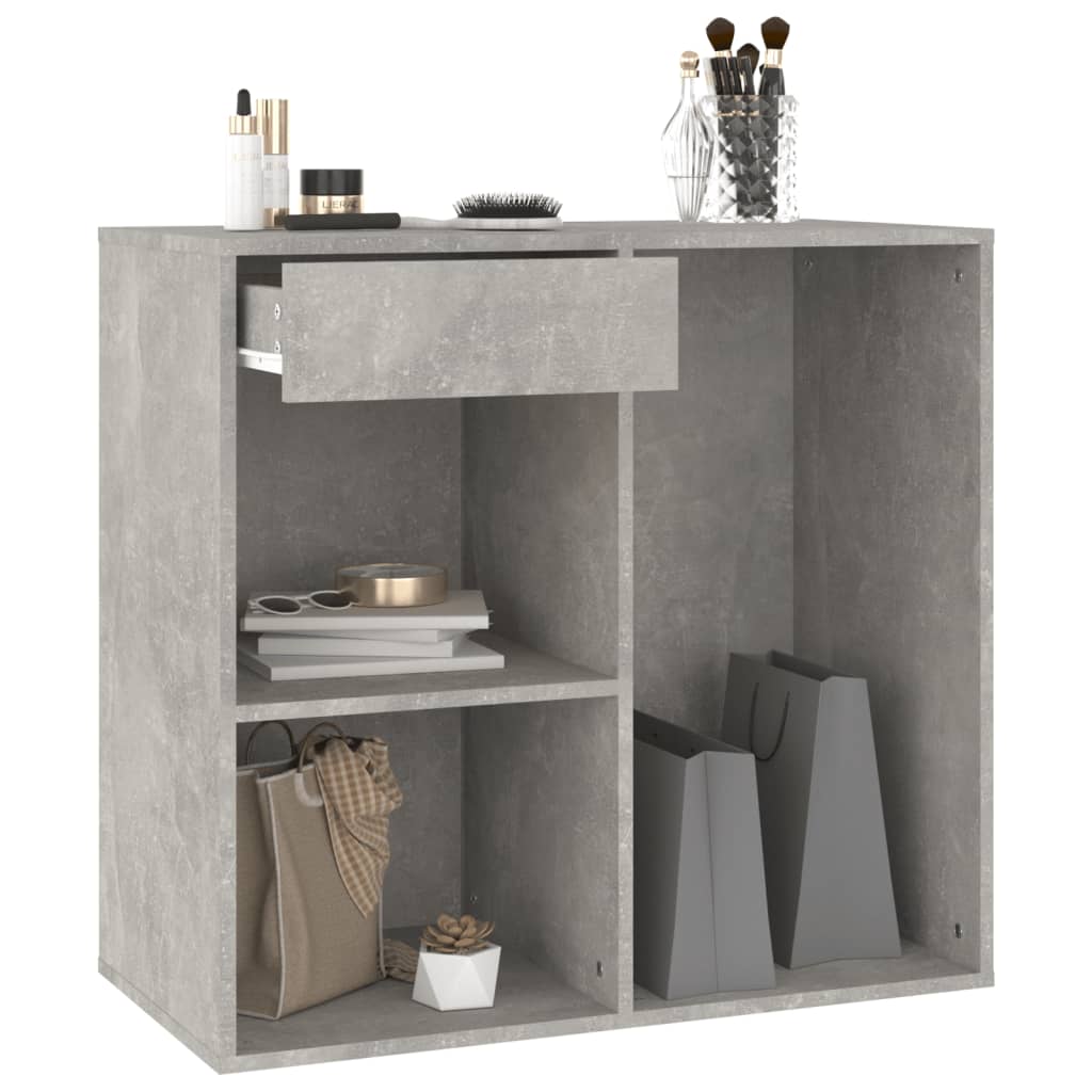 Cosmetic Cabinet Concrete Grey 80x40x75 cm Engineered Wood