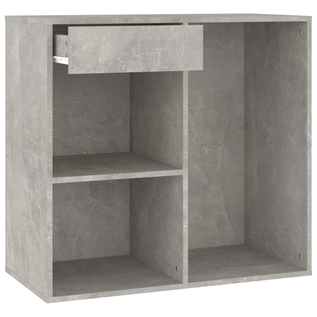 Cosmetic Cabinet Concrete Grey 80x40x75 cm Engineered Wood