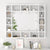 Mirror Cabinet with LED White 91x15x76.5 cm