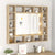 Mirror Cabinet with LED Sonoma Oak 91x15x76.5 cm