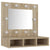 Mirror Cabinet with LED Sonoma Oak 60x31.5x62 cm