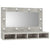 Mirror Cabinet with LED Concrete Grey 90x31.5x62 cm