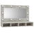 Mirror Cabinet with LED Concrete Grey 90x31.5x62 cm