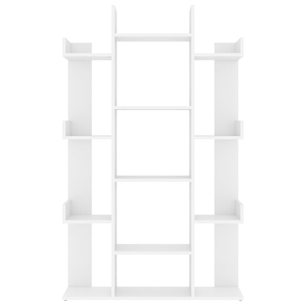 Book Cabinet White 86x25.5x140 cm Engineered Wood