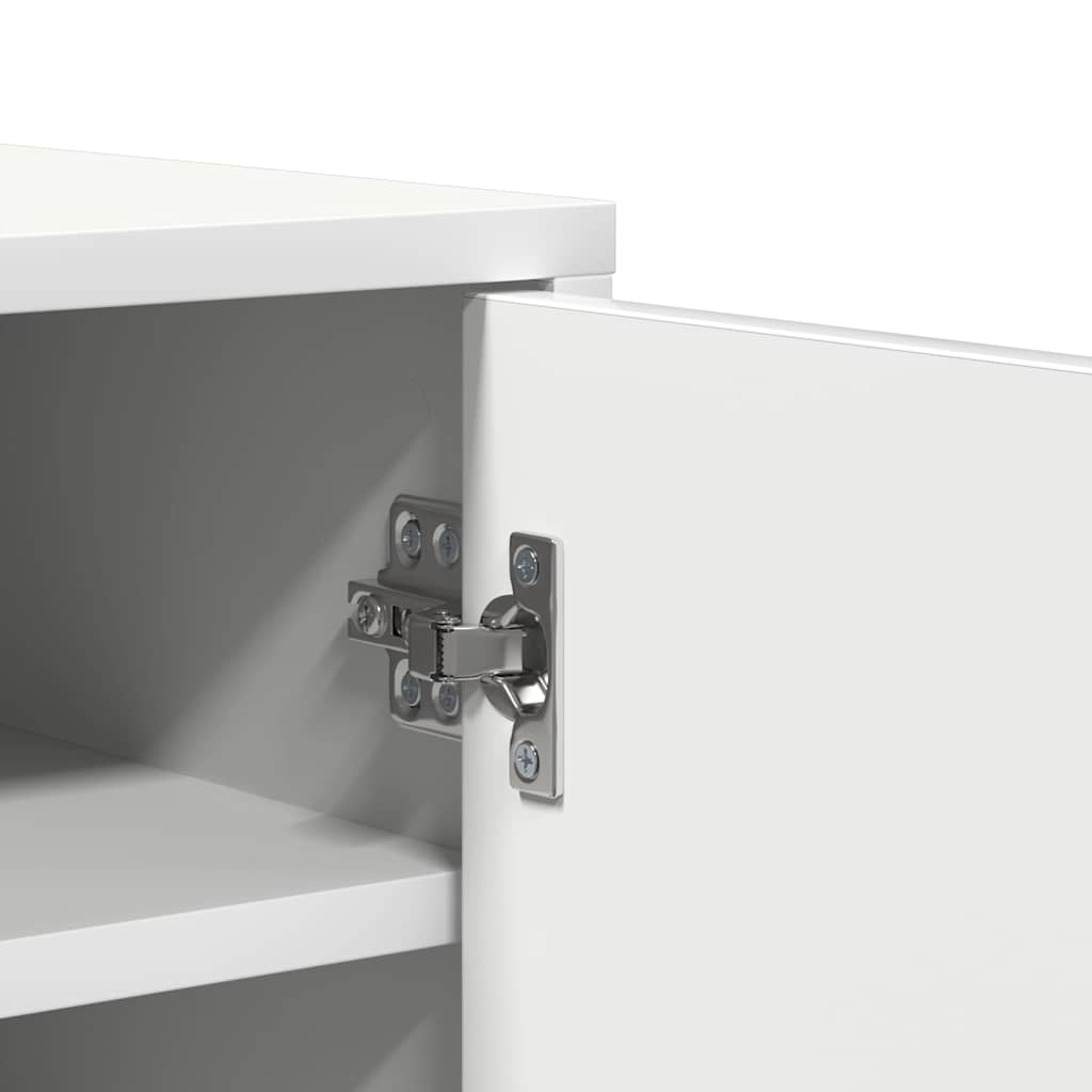 Shoe Cabinet White 60x35x70 cm Engineered Wood