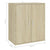 Shoe Cabinet Sonoma Oak 60x35x70 cm Engineered Wood