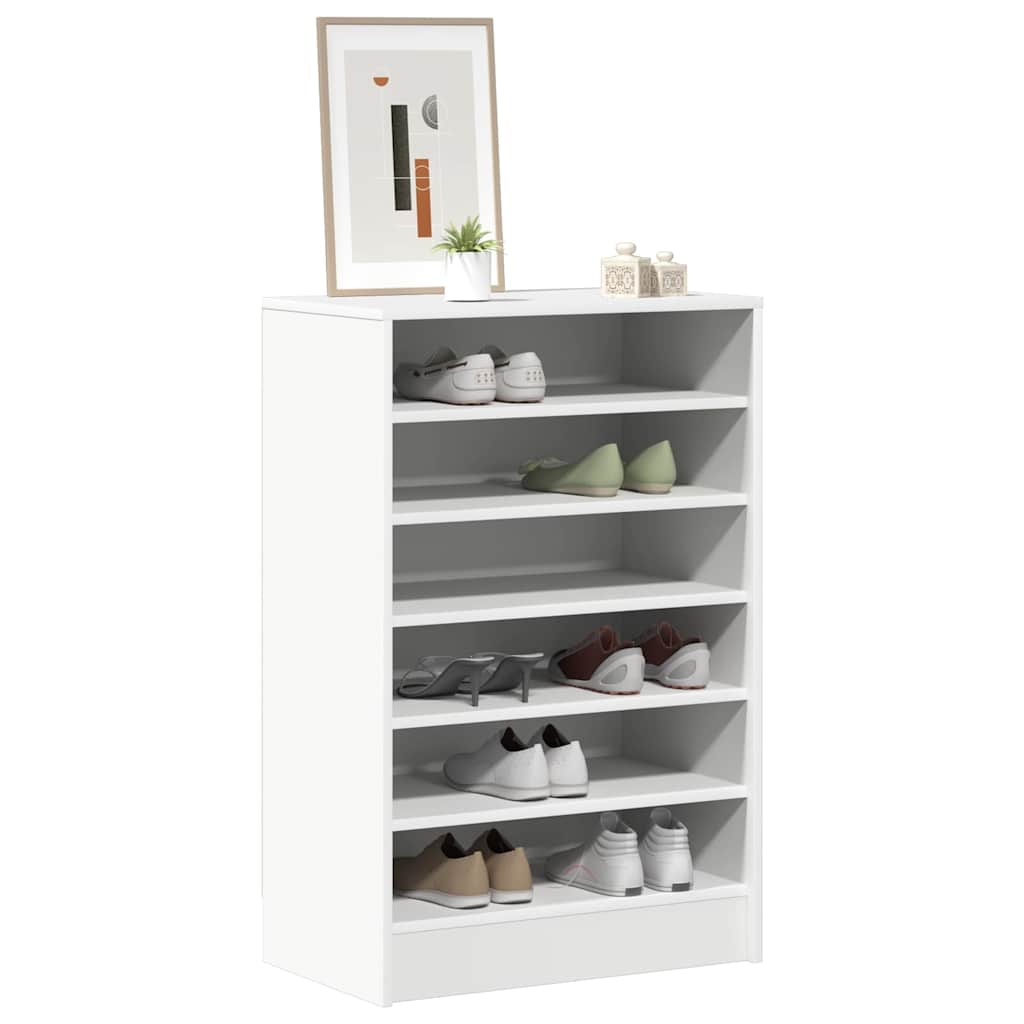 Shoe cabinets 60 x 35 x 92 cm White 6 compartments for shoes