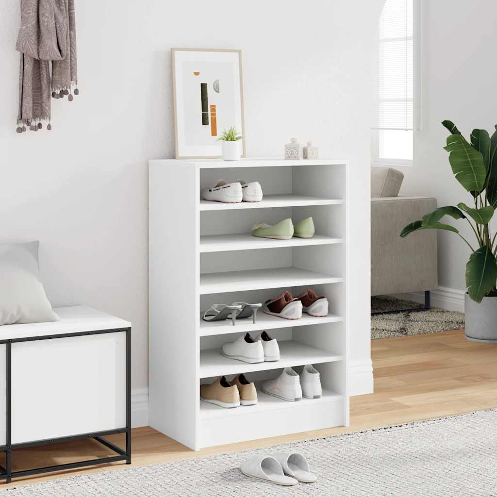 Shoe Cabinet White 60x35x92 cm Engineered Wood