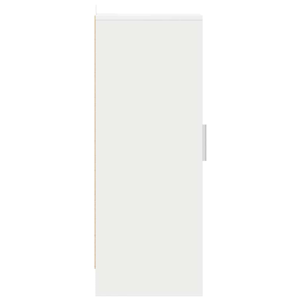 Shoe Cabinet White 32x35x92 cm Engineered Wood